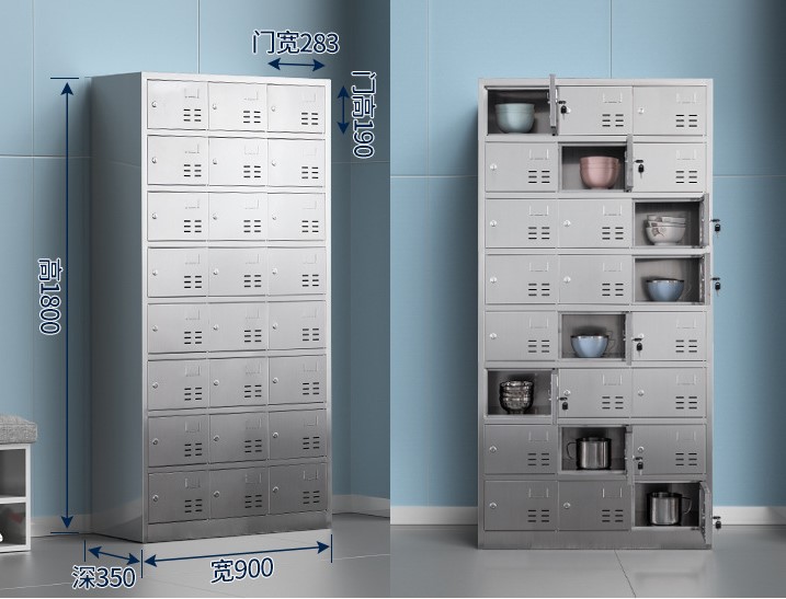 24门不锈钢柜4 24门不锈钢柜4
